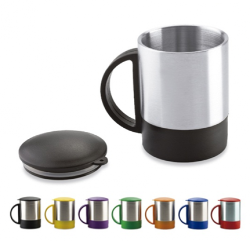 Minimug en Acero con Tapa - 180 mls.